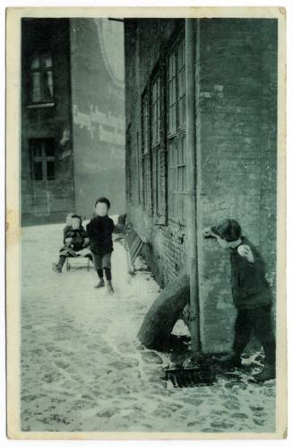 Children Playing in Snow