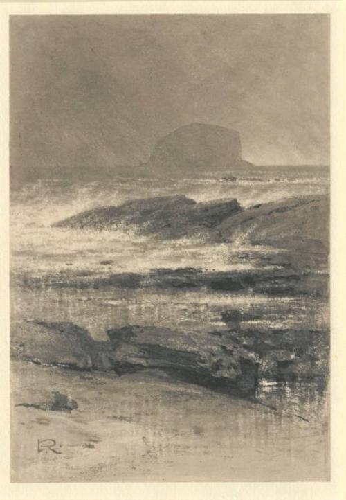 The Bass Rock - Illustration for Mrs Oliphant's "Royal Edinburgh"