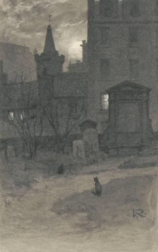 Old Greyfriars Churchyard - Illustration For Mrs Oliphant's "Royal Edinburgh"