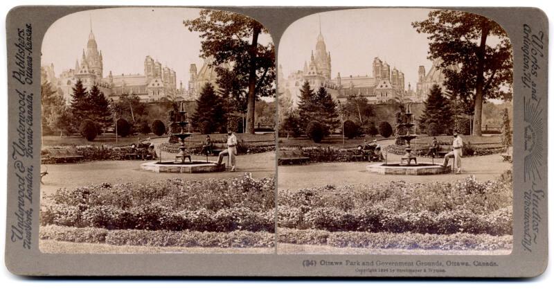 Stereogram of Ottawa Park and Government Grounds, Ottawa, Canada