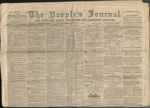 The People's Journal, for Aberdeen, Banff, Kincardine and Northern Counties, Saturday, April 1st, 1882