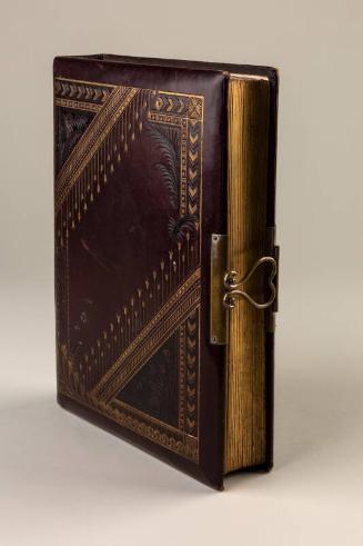 The Photographic Album: Leather Bound Album with Gilt Embossed Cover with Brass Clasp