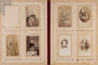 Carte De Visite Image:Seated Young Woman (with man's hand on shoulder)