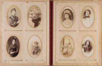 Carte De Visite Image:Seated Young Woman (with man's hand on shoulder)