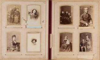 Carte De Visite Image:Seated Young Woman (with man's hand on shoulder)