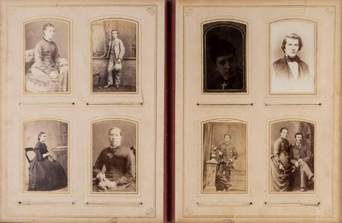 Carte De Visite Image: Woman Wearing Crucifix