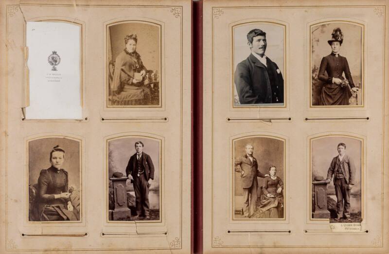 Carte De Visite: Seated Woman and Standing Man