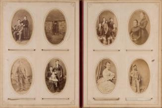 Carte De Visite: Standing Young Girl and Seated Young Man