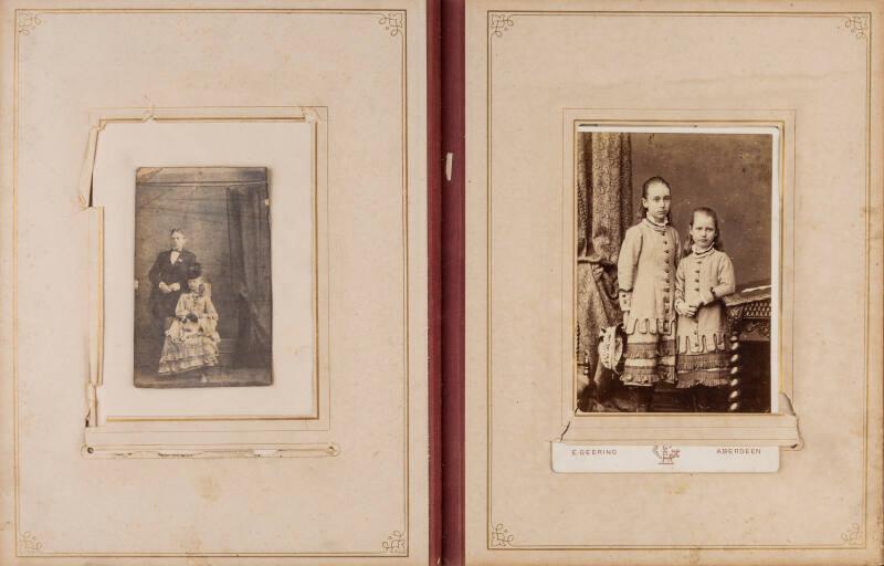 Carte De Visite: Seated Woman and Man Standing