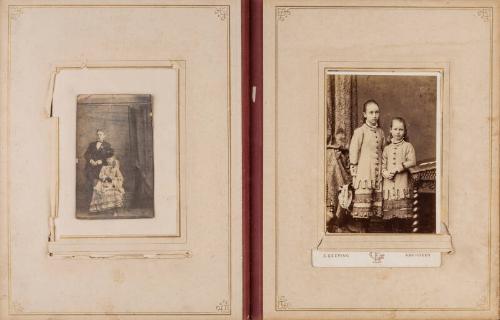 Cabinet Portrait: Two Girls Standing