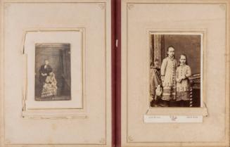 Carte De Visite: Seated Woman and Man Standing