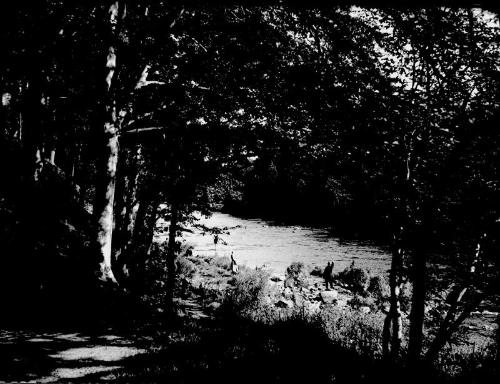 People by River Bank