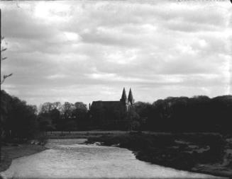 View of St Machar Cathedral from River Don