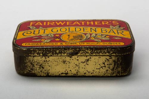 Fairweather's Cut Golden Bar Tobacco Tin