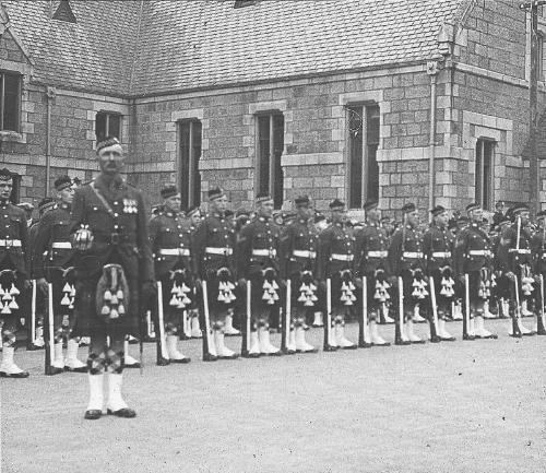 Royal Guard at Ballater Station Square Awaiting George V