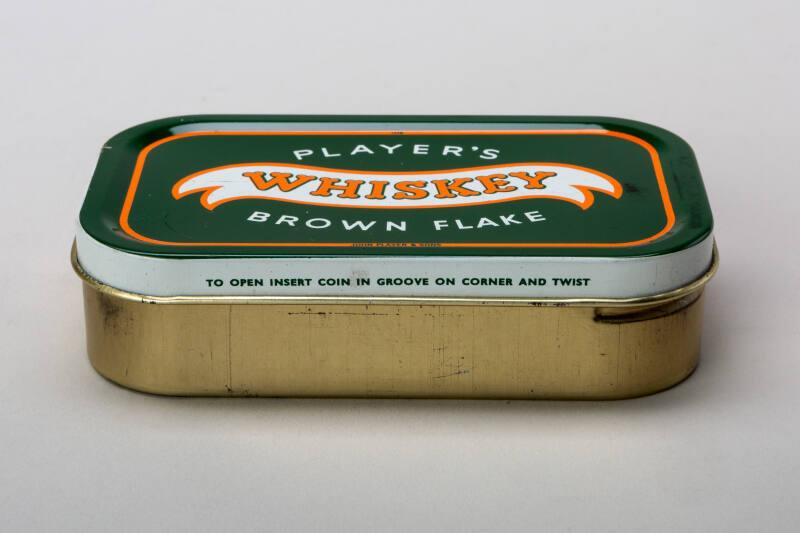 Player's Whiskey Brown Flake Tobacco Tin