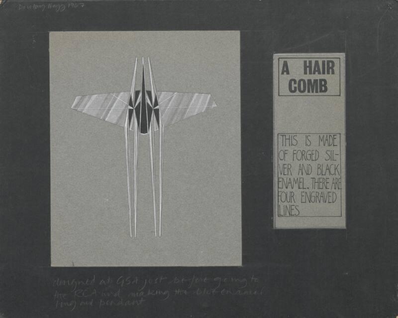 Drawing of a Hair Comb