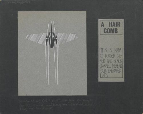 Drawing of a Hair Comb