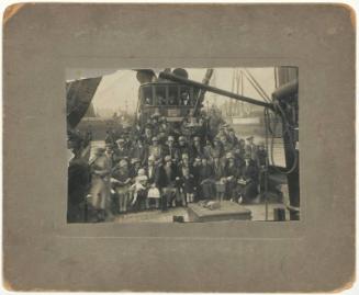 Photograph of Families at Launch of 'Strathalford' Trawler in 1929