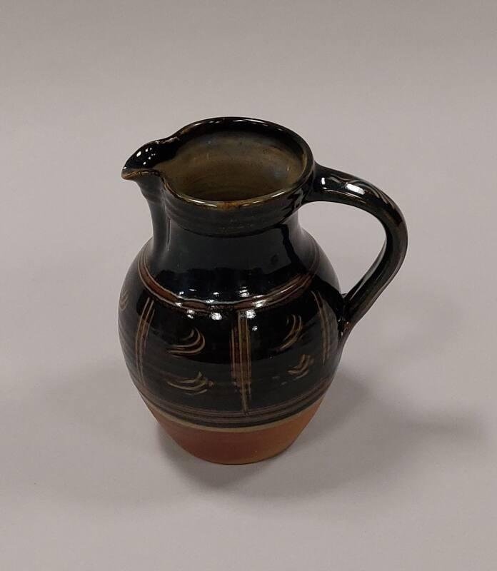 Stoneware Medium Jug with Combed Bands