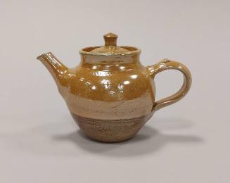 Stoneware Small Teapot with Incised Decoration