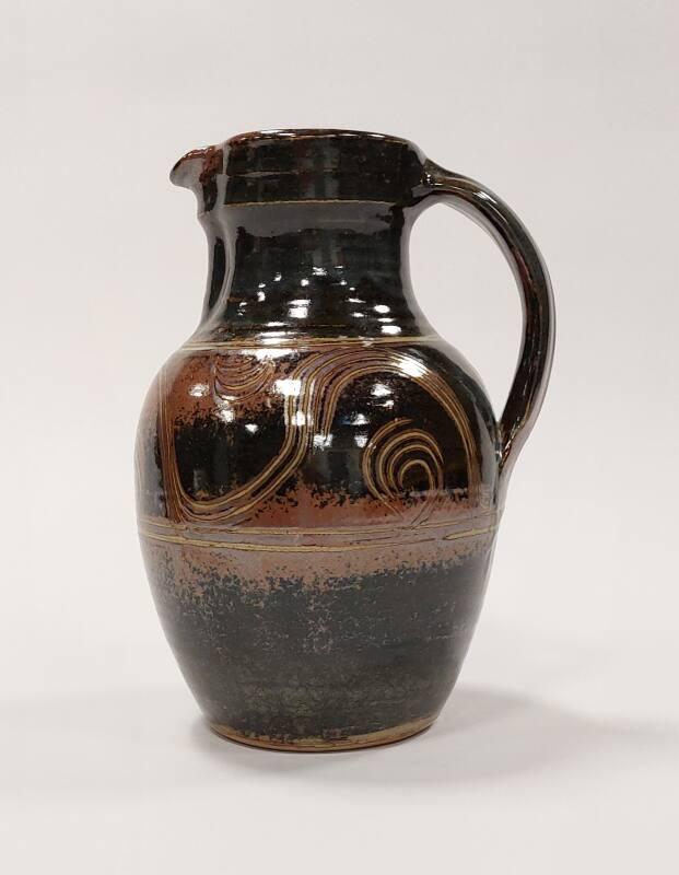 Stoneware Large Jug with Iron Glaze