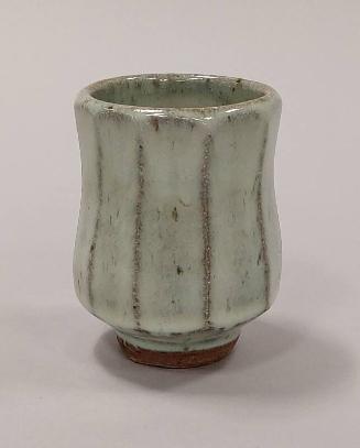 Faceted Yunomi With Nuka Glaze
