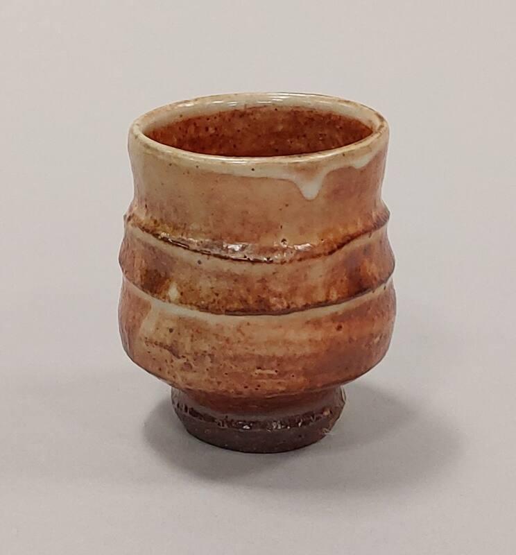 Yunomi With Nuka Glaze Over Iron Slip