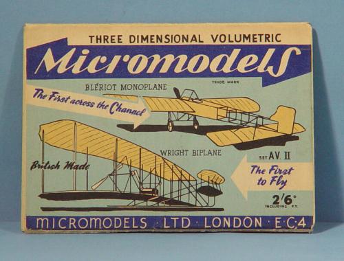 Paper Model Of Bleriot Monoplane & Wright Biplane