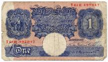 One-pound Note (1928 Type : Bank of England)