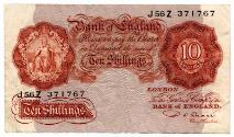 Ten-shilling Note (1928 Type : Bank of England)