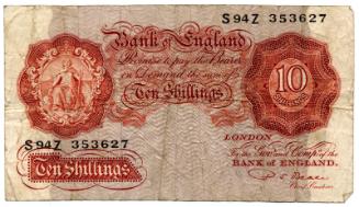 Ten-shilling Note (1928 Type : Bank of England)