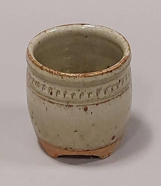 Stoneware Jar with Pale Green Ash Glaze