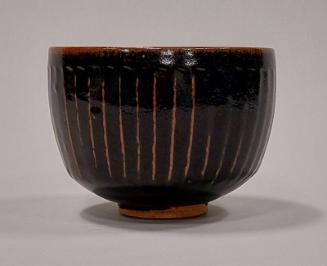 Stoneware Bowl with Tenmoku Glaze