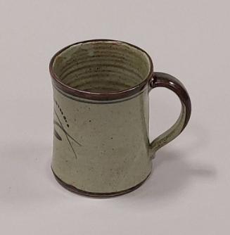 Foxglove Tankard With Ash Glaze And Tenmoku Glaze