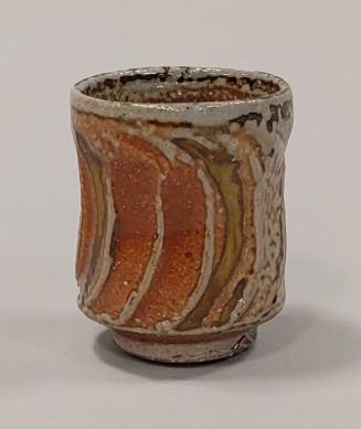 Stoneware Guinomi With Sodium Vapour Glaze