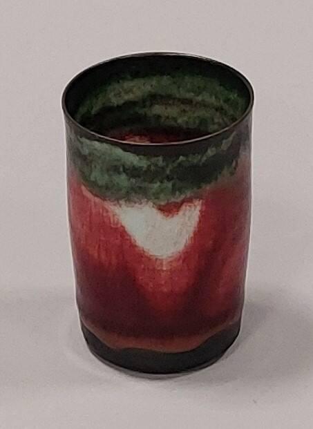 Porcelain Pot With Sang De Boeuf And Celadon Glazes