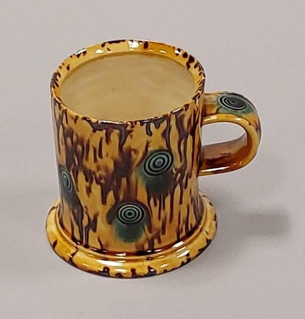 Yellow Earthenware Mug With Whieldon Style Glaze