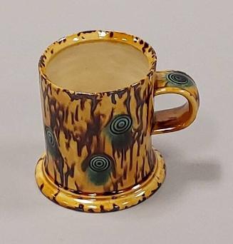 Yellow Earthenware Mug With Whieldon Style Glaze