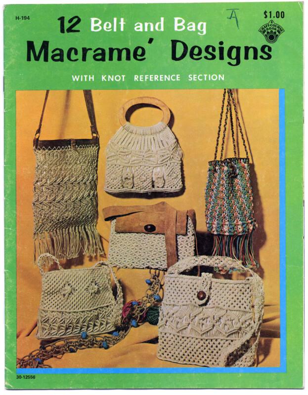12 Belt And Bag Macrame Designs