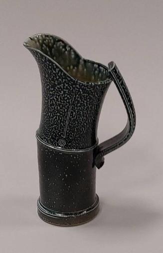 Stoneware Large Articulated Salt-Glaze Jug with Angled Neck