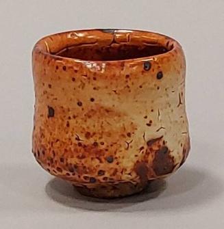 Stoneware Sake Cup With Shino Glaze