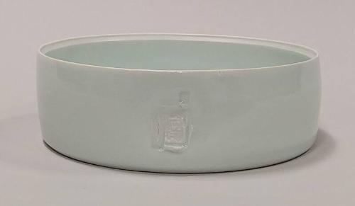 Limoges Porcelain Large Circular Dog Bowl