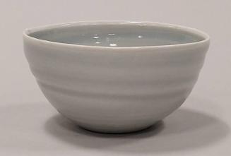 Small Ribbed Bowl with Celadon Glaze