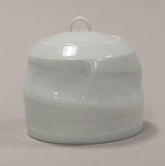 Porcelain Lidded Jar With Celadon