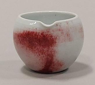 Small Porcelain Pourer with Celadon and Sang-de-Boeuf Glaze