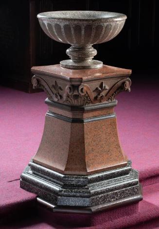 Carved Granite Font from St Mark’s Church, Aberdeen