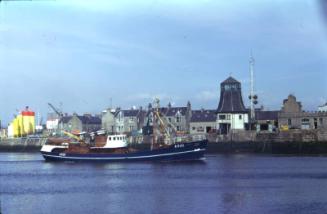 colour slide showing the trawler Admiral Hawke in Aberdeen harbour