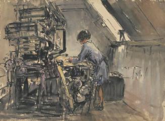 Figure in Printing Press