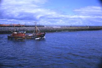 colour slide showing the trawler Westerdale in Aberdeen harbour